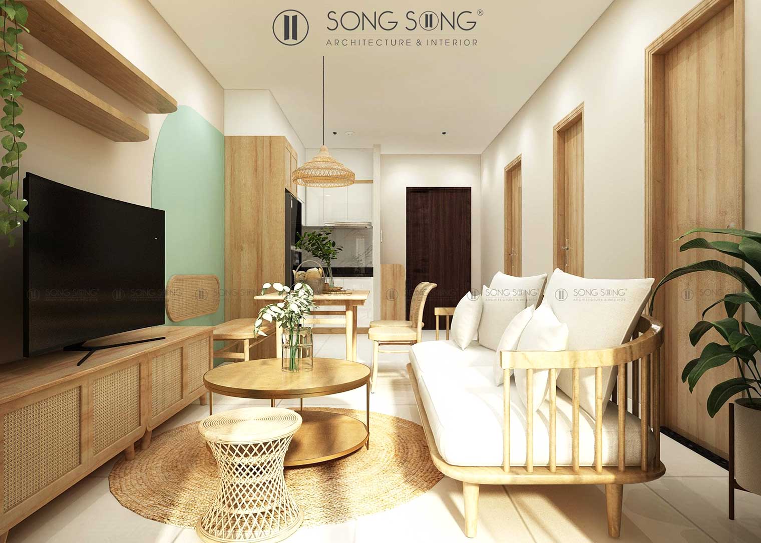 Cải tạo Căn hộ Bcons Bình Dương - Phong cách Color Block
