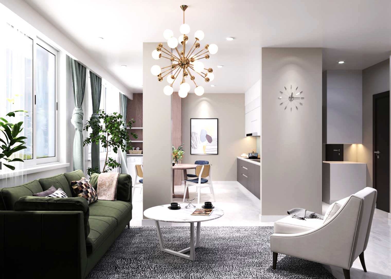 Căn hộ Đảo Kim Cương Quận 2 - Phong cách Modern