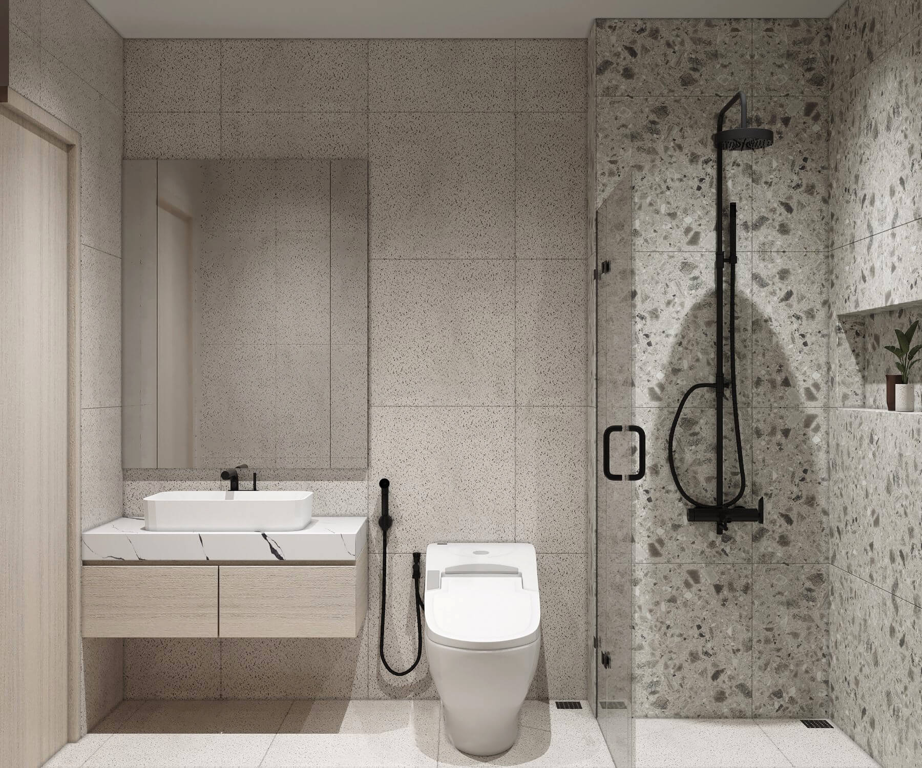 Phòng tắm - Căn hộ Quận Phú Nhuận - Phong cách Modern 