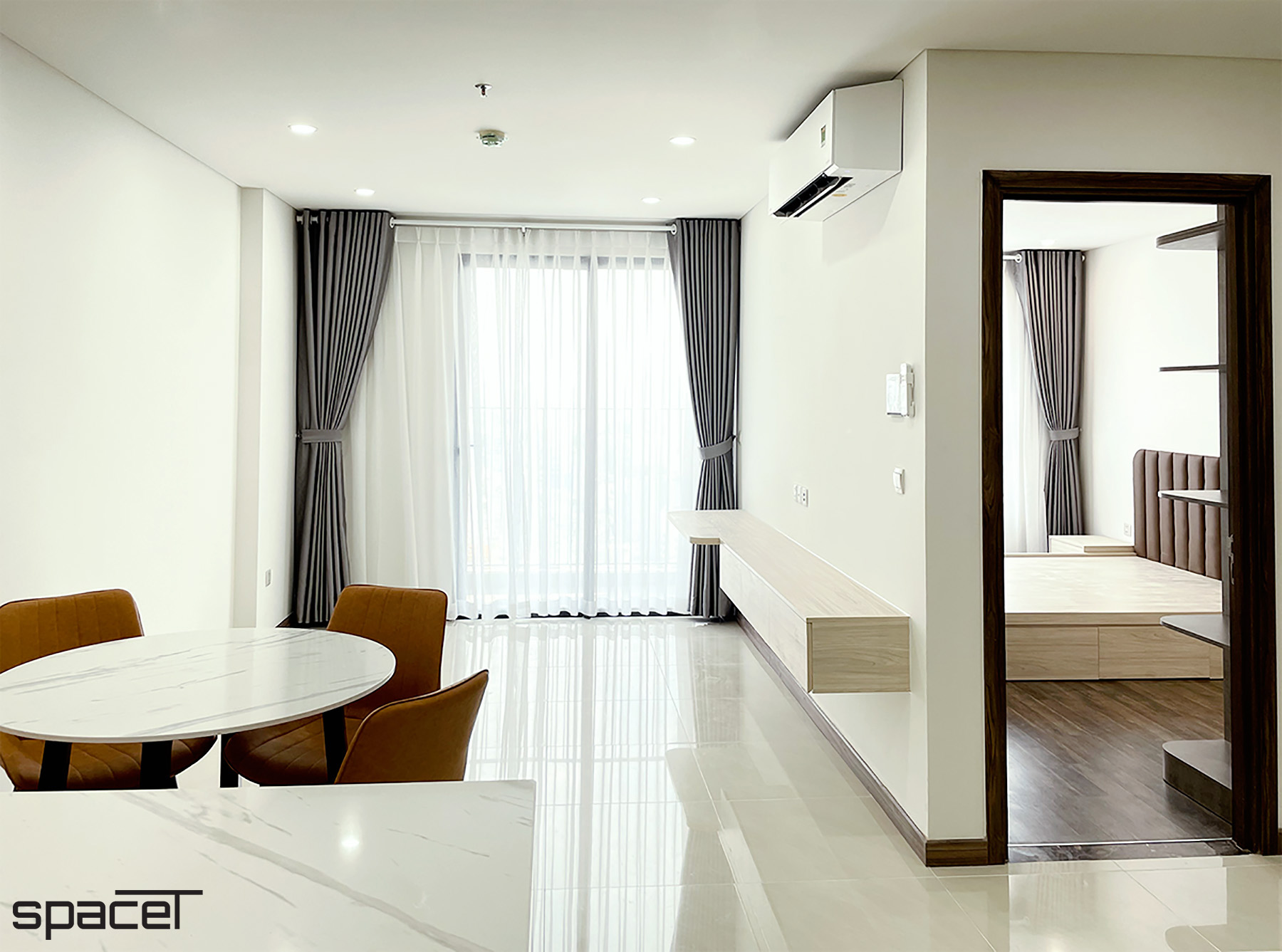 Phòng khách, phong cách Hiện đại Modern, hoàn thiện nội thất, căn hộ Iris 4 Hà Đô Centrosa Garden