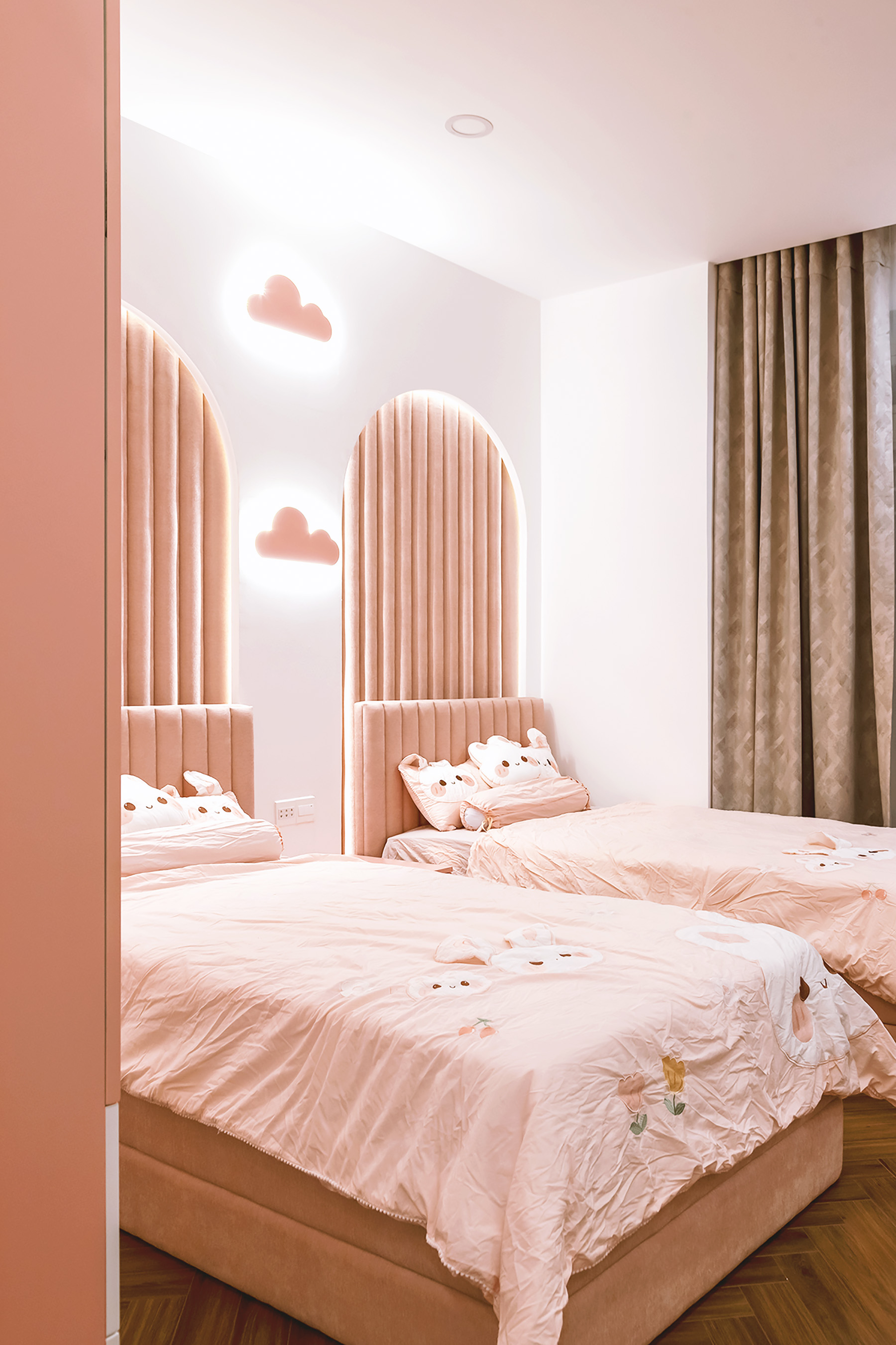 Phòng ngủ cho bé, phong cách Hiện đại Modern, hoàn thiện nội thất, căn hộ Saigon Pearl Topaz 2