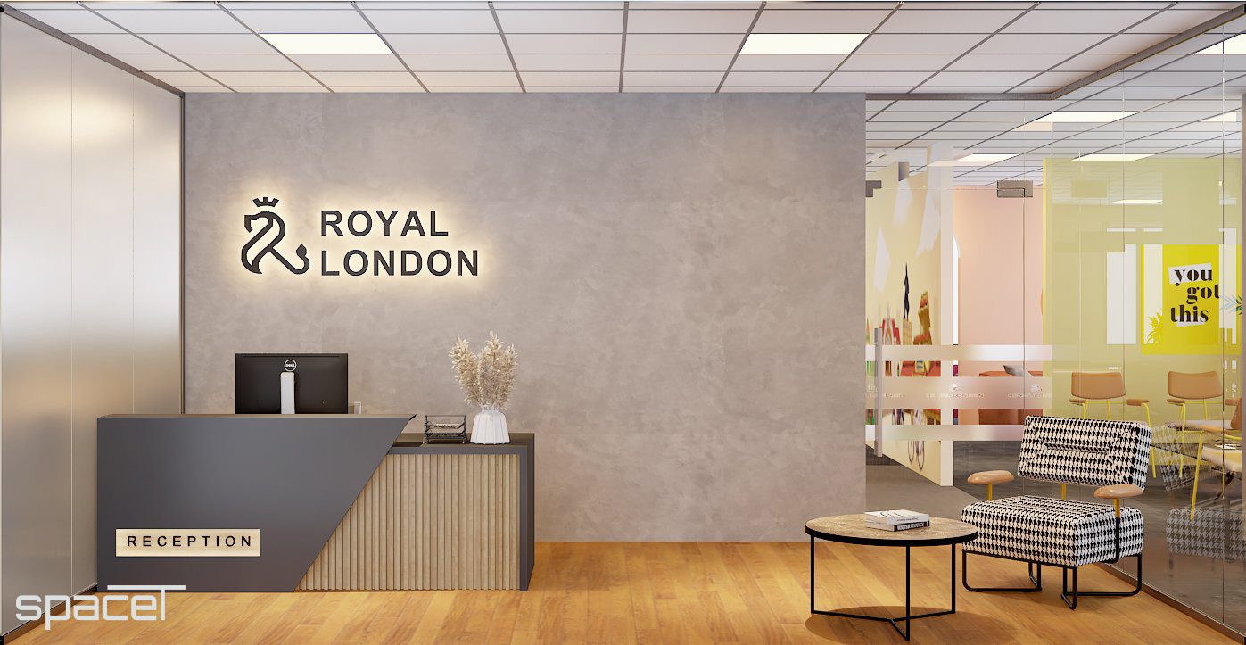 Thiết kế concept nội thất, văn phòng công ty Royal London