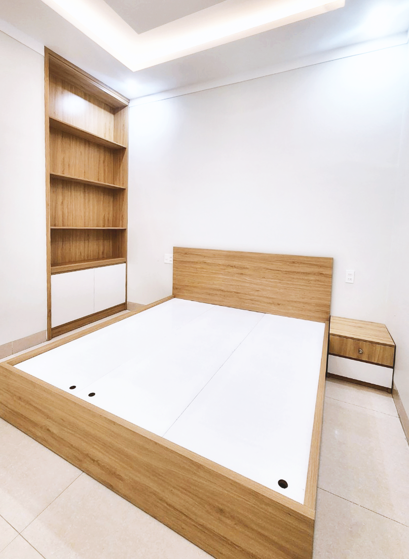 Phòng ngủ, phong cách Hiện đại Modern, hoàn thiện nội thất, nhà phố 120m2