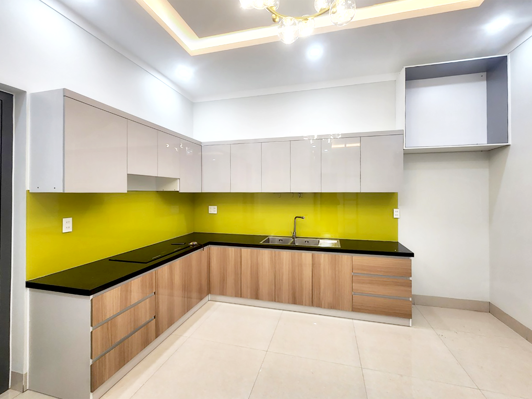 Phòng bếp, phong cách Hiện đại Modern, hoàn thiện nội thất, nhà phố 120m2