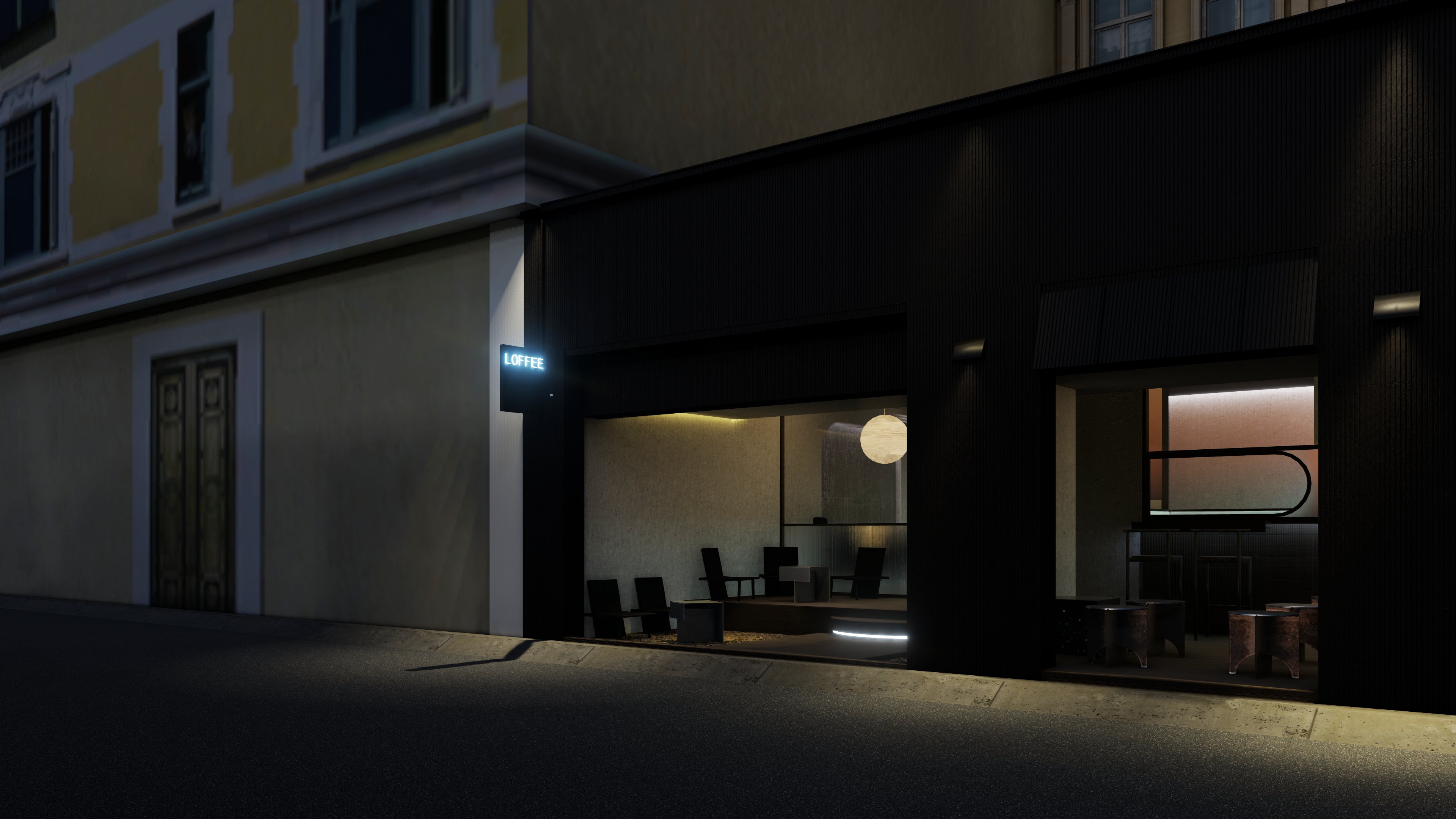 Thiết kế concept nội thất, quán cafe Loffee Quận 1