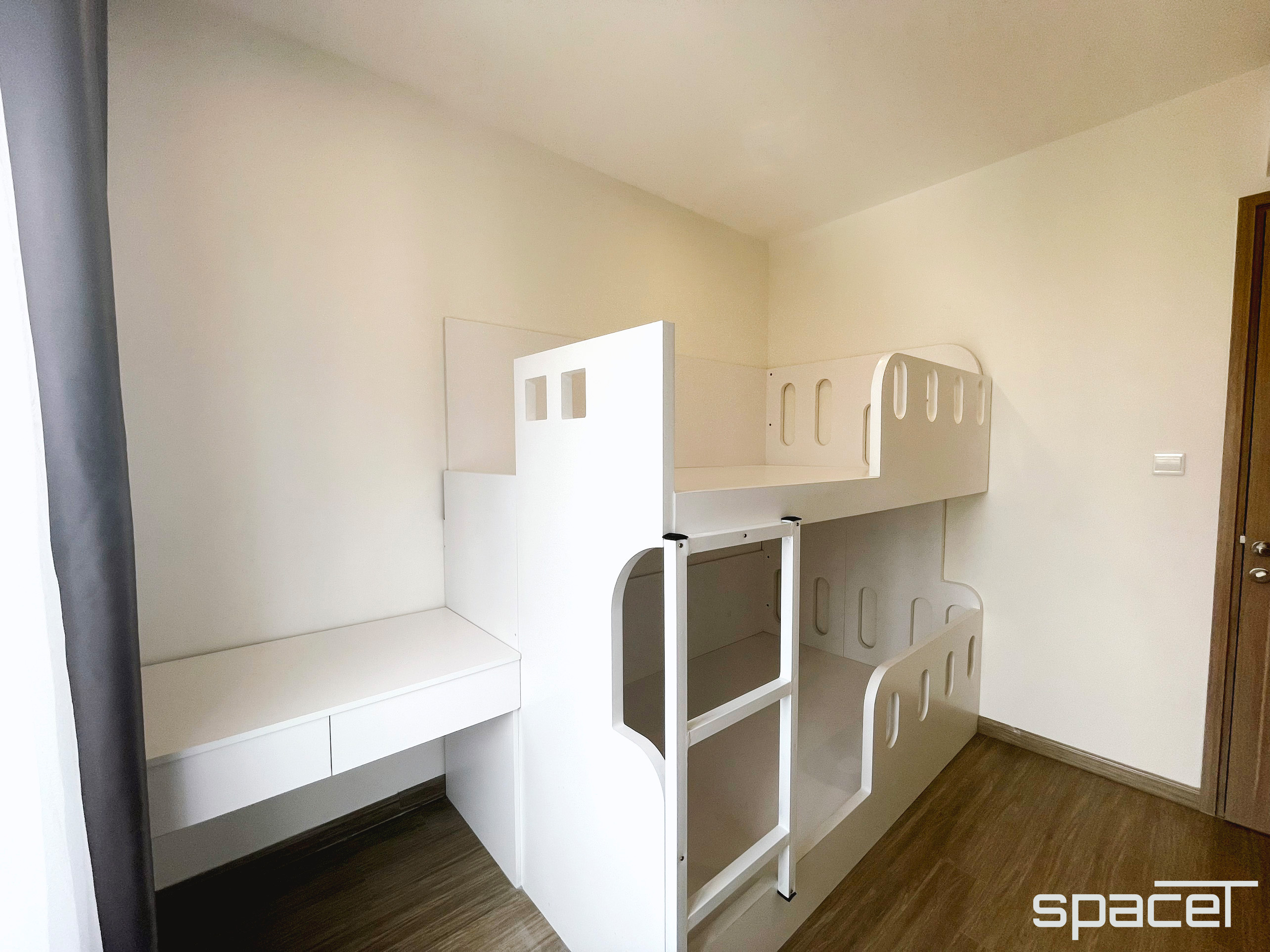 Phòng ngủ cho bé, phong cách Bắc Âu Scandinavian, hoàn thiện nội thất, căn hộ The Origami Vinhomes Quận 9