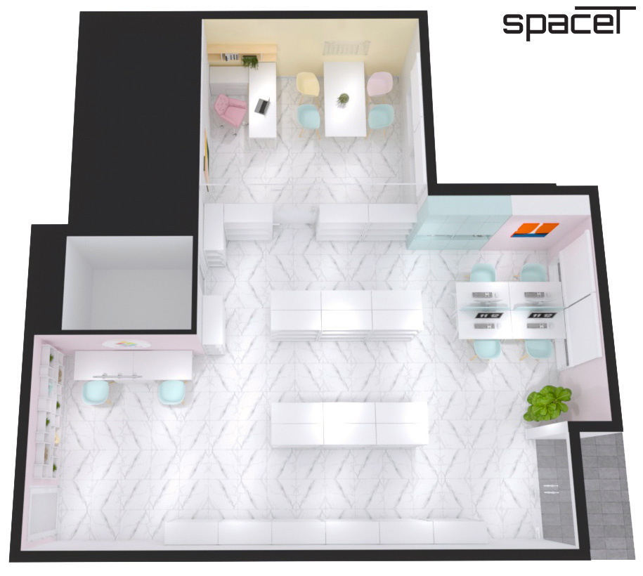Thiết kế concept nội thất, không gian kinh doanh, shophouse Hưng Phát Silver Star