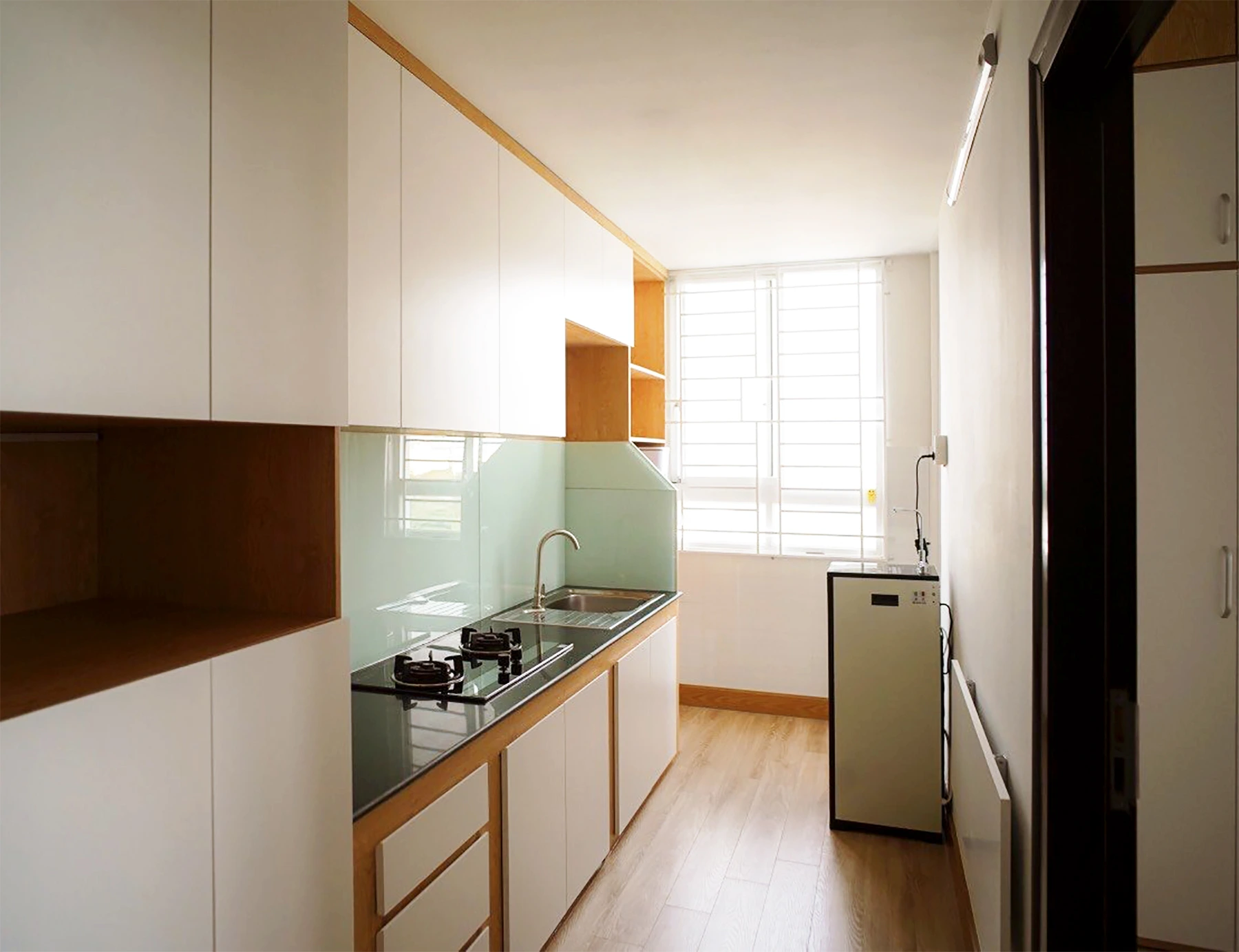 Hoàn thiện nội thất phòng bếp tại căn hộ chung cư Sơn Kỳ 2 quận Tân Phú phong cách Hiện đại Modern