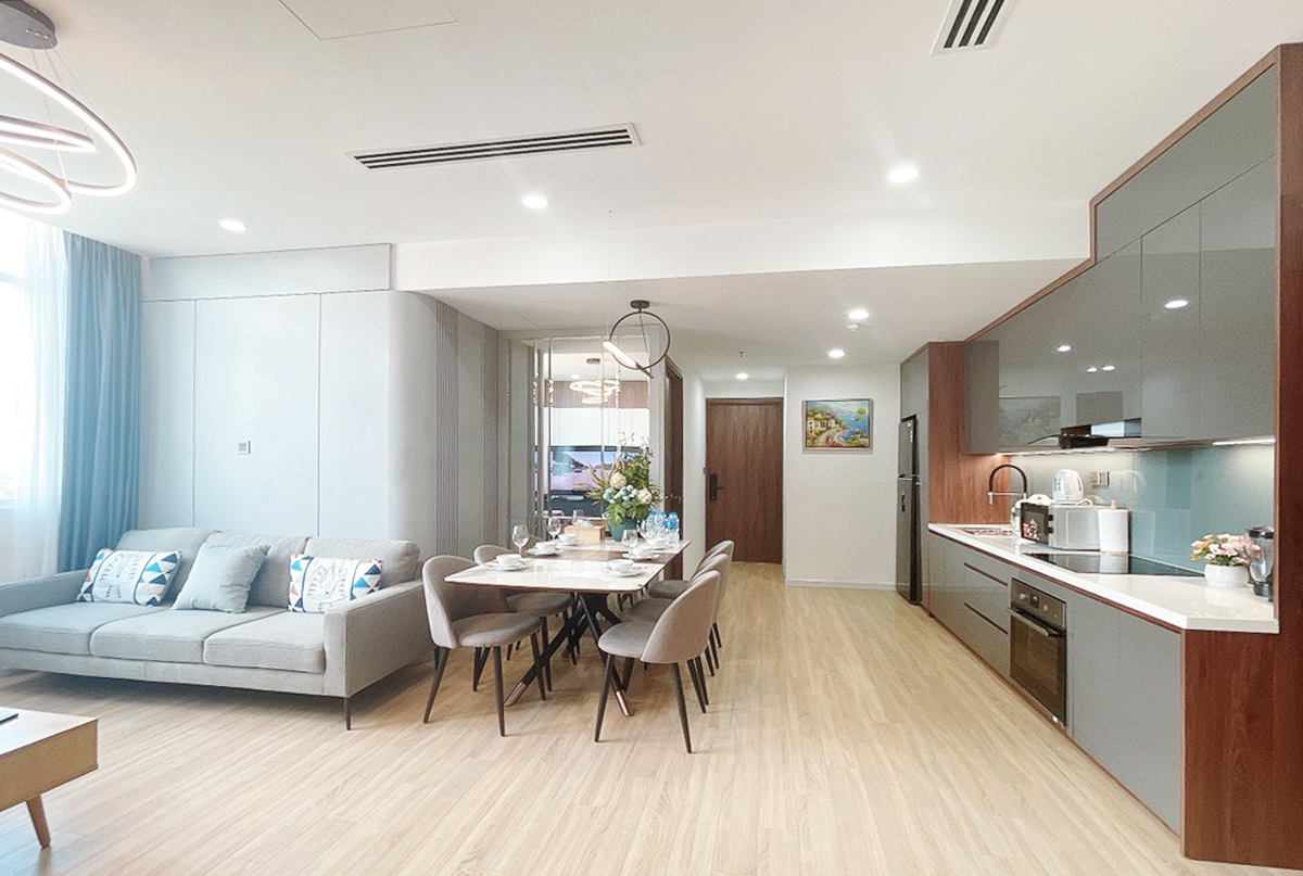 Hoàn thiện nội thất Phòng ăn Căn hộ chung cư The One Sài Gòn phong cách Hiện đại Modern