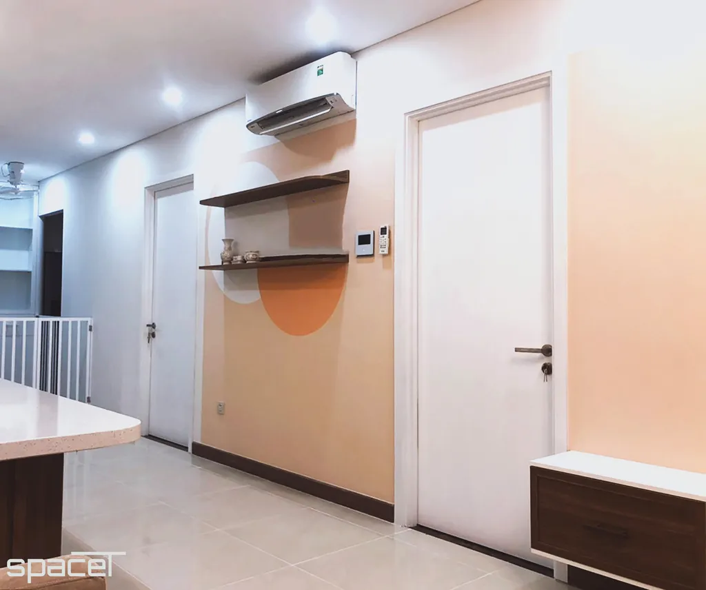 Hoàn thiện nội thất phòng khách Căn hộ Hado Centrosa Quận 10 phong cách Hiện đại Modern