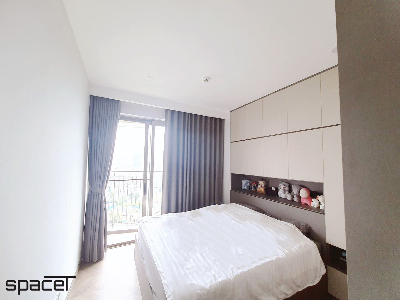 Hoàn thiện nội thất phòng ngủ Căn hộ The Peak M8 Midtown phong cách Tối giản Minimalist