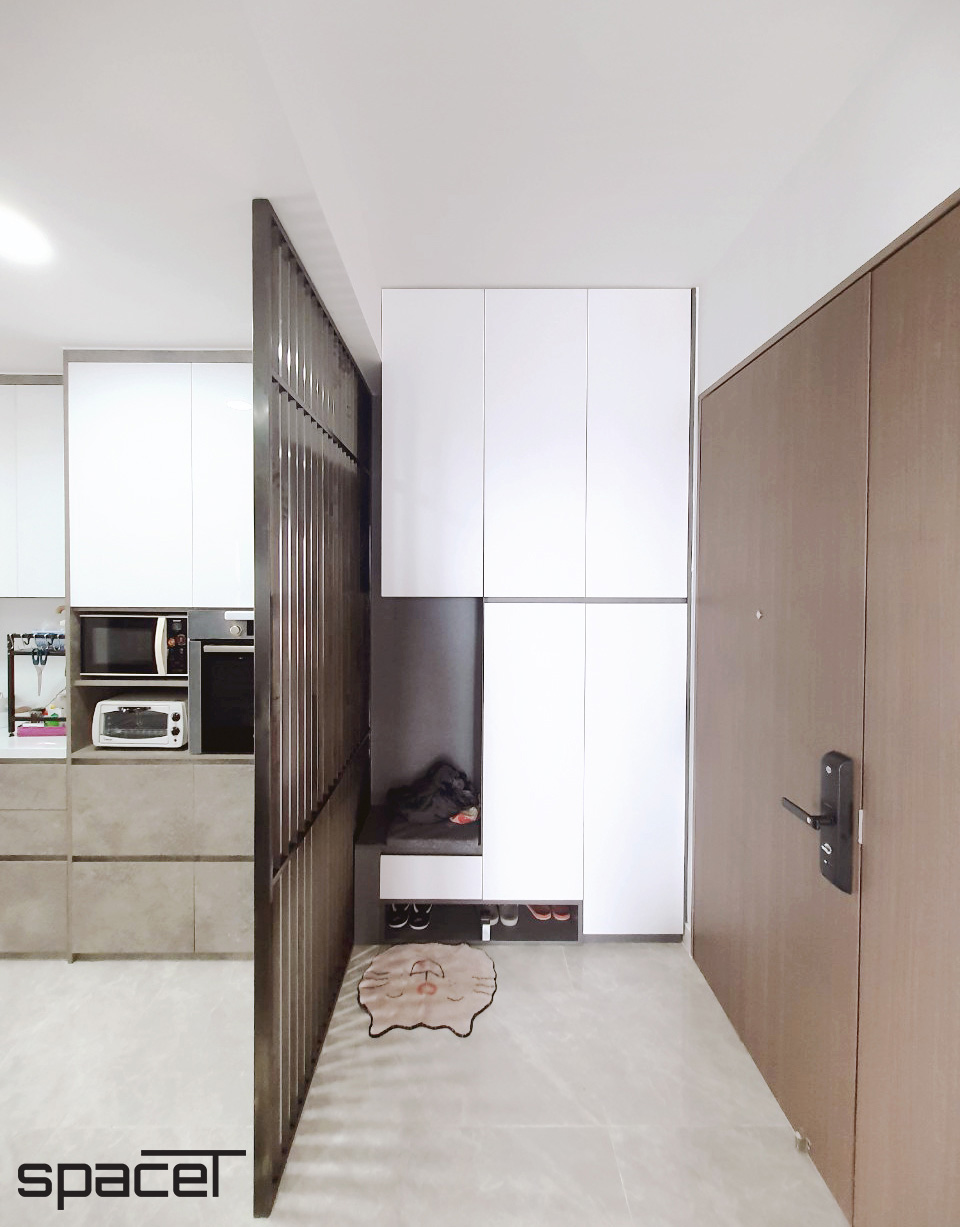 Hoàn thiện nội thất cho khu vực lối vào Căn hộ The Peak M8 Midtown phong cách Tối giản Minimalist