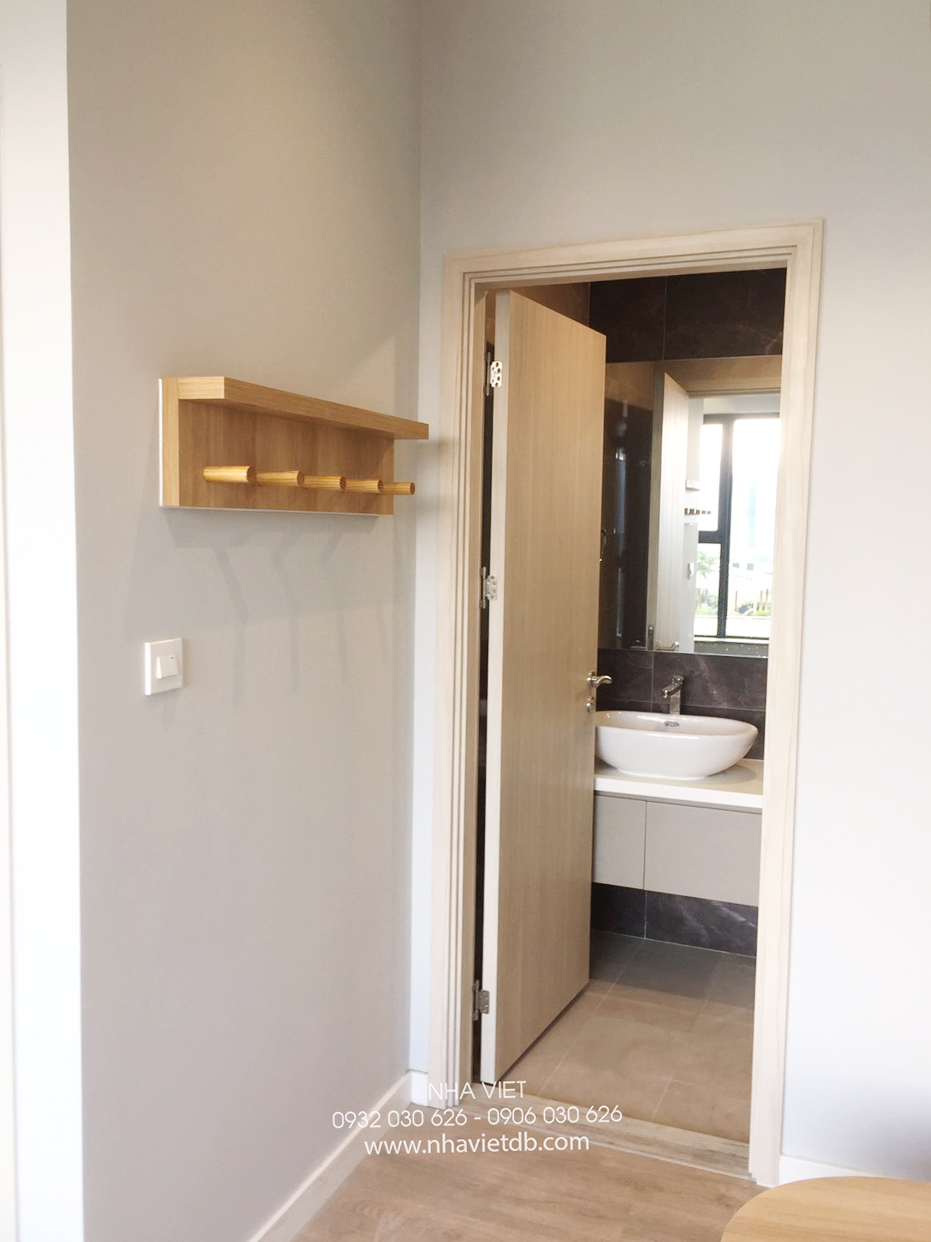 Hoàn thiện nội thất nhà vệ sinh bên trong phòng làm việc Căn hộ chung cư Hưng Phú Cần Thơ phong cách Wabi Sabi