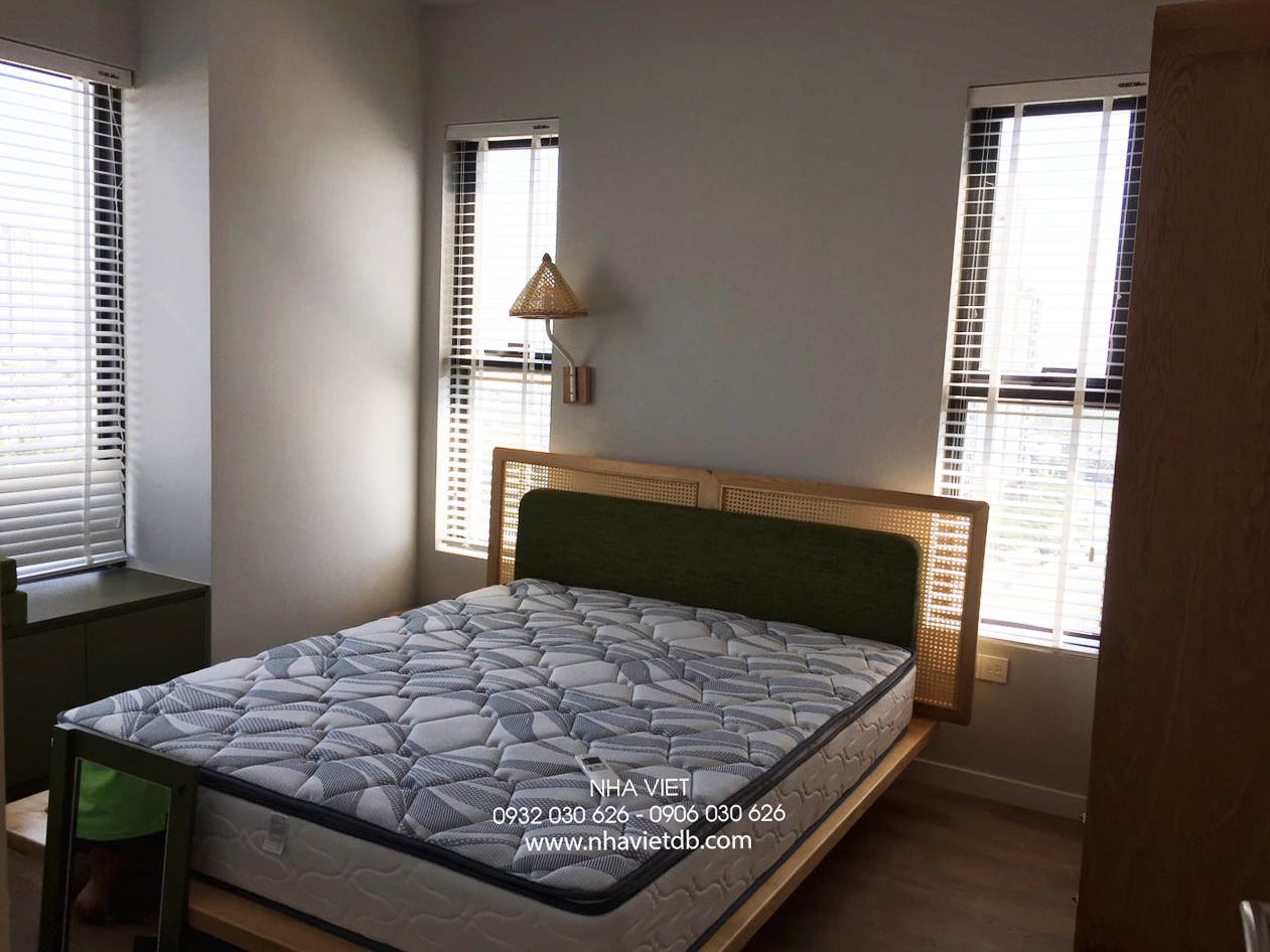 Hoàn thiện nội thất phòng ngủ Căn hộ chung cư Hưng Phú Cần Thơ phong cách Wabi Sabi