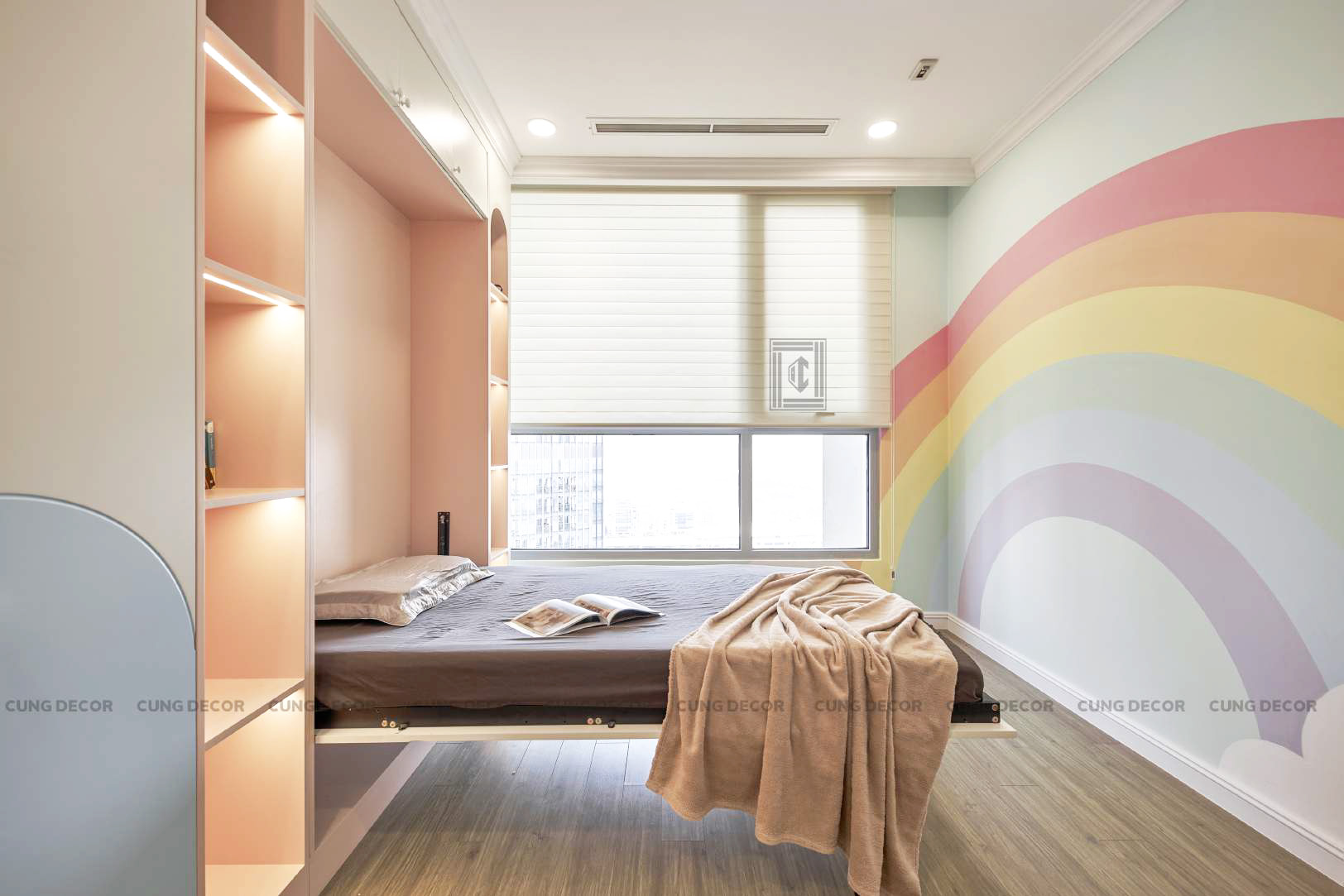 Hoàn thiện nội thất phòng cho bé Căn hộ Landmark 81 Vinhomes Central Park phong cách Tân cổ điển Neo Classic