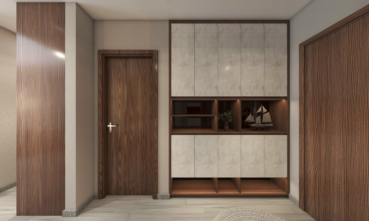 Thiết kế concept nội thất khu vực lối vào Căn hộ chung cư Grand View C phong cách Hiện đại Modern