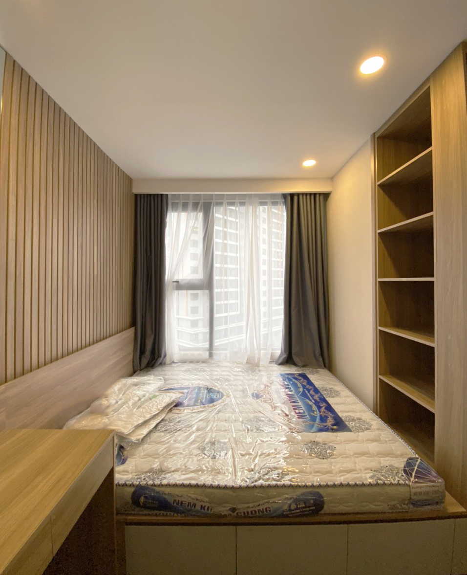 Hoàn thiện nội thất phòng ngủ Căn hộ Safira Khang Điền phong cách Bắc Âu Scandinavian, Hiện đại Modern