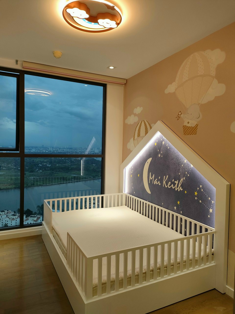 Hoàn thiện nội thất phòng ngủ cho bé Căn hộ Masteri Thảo Điền phong cách Hiện đại Modern
