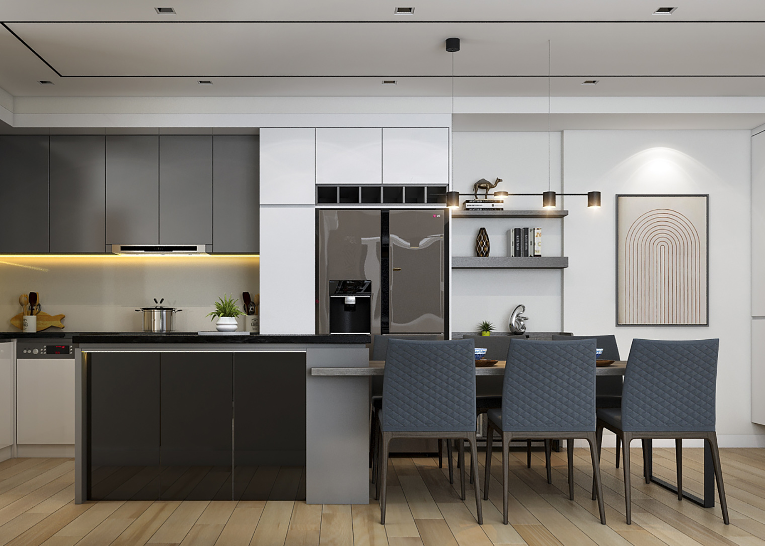 Nhà phố 3PN Quận 7 - Phong cách Modern