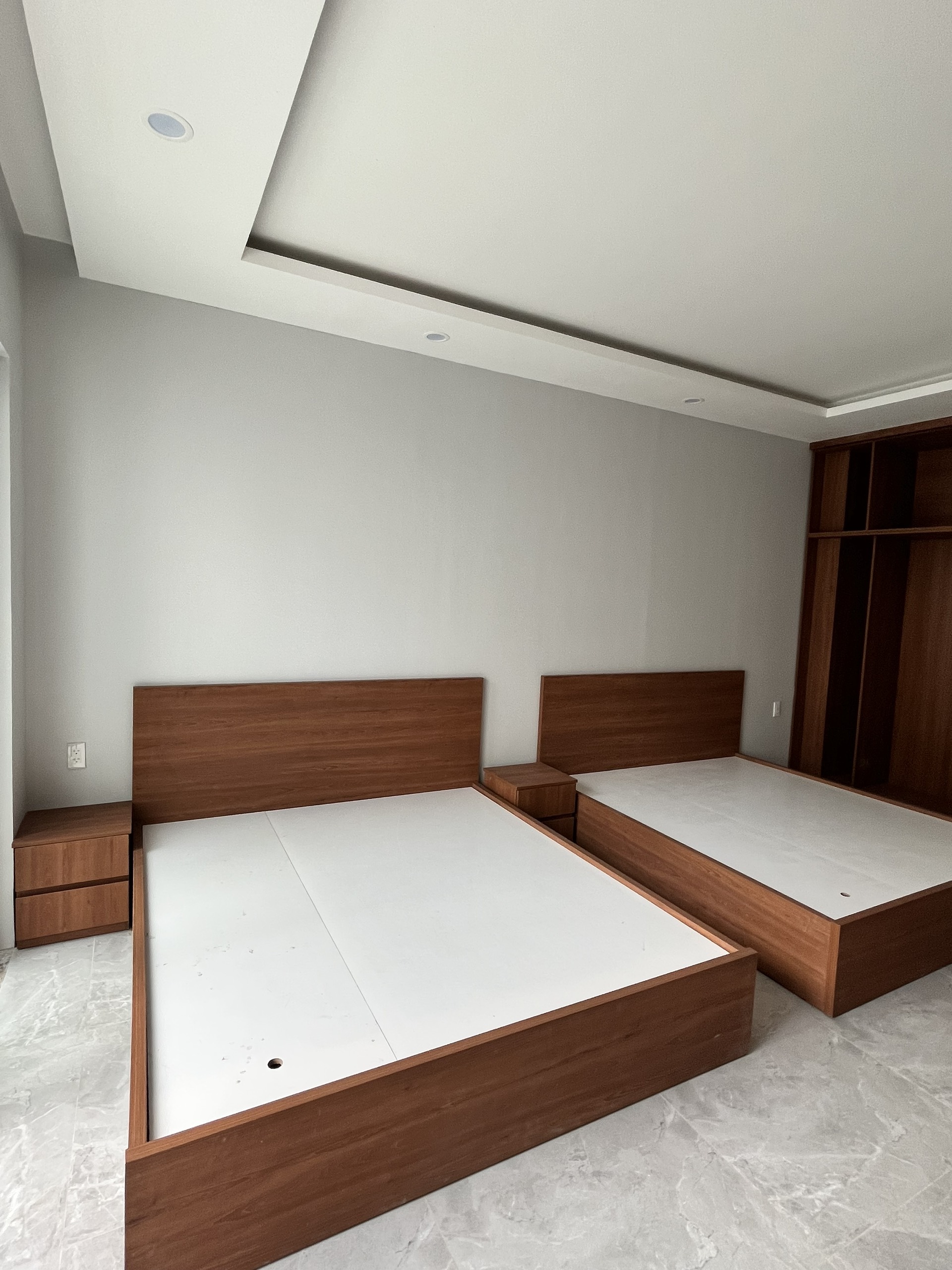 Hoàn thiện nội thất phòng ngủ Nhà phố 350m2 Quận 7 phong cách Hiện đại Modern
