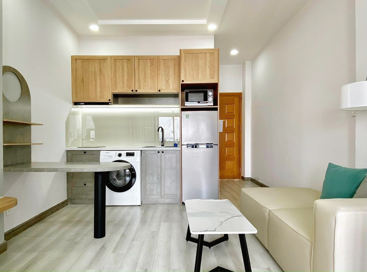 Hoàn thiện nội thất phòng kiểu căn hộ studio trong Nhà phố 350m2 Quận 7 phong cách Hiện đại Modern
