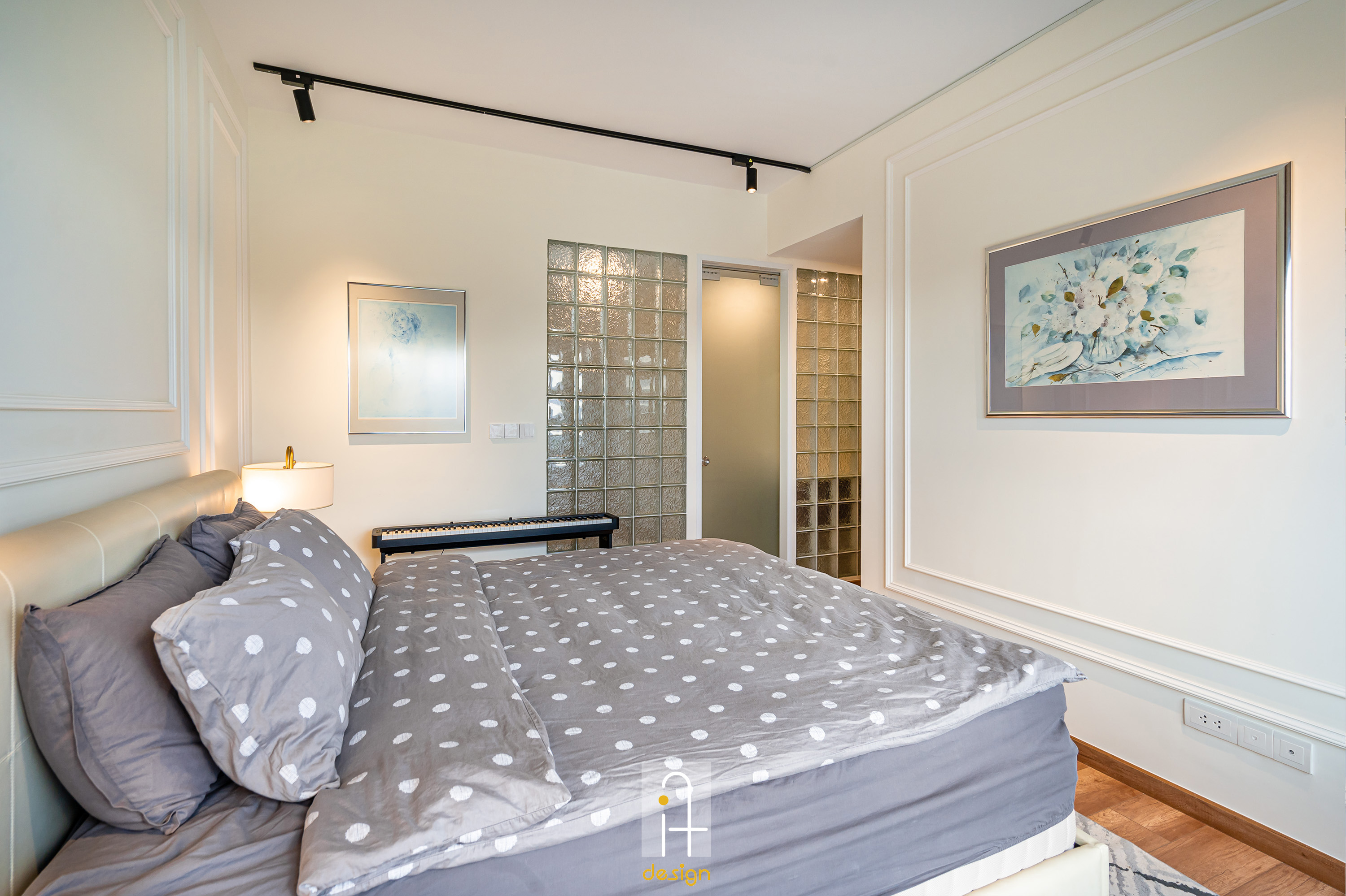 Hoàn thiện nội thất phòng ngủ master Căn hộ Palm Heights Quận 2 phong cách Hiện đại Modern