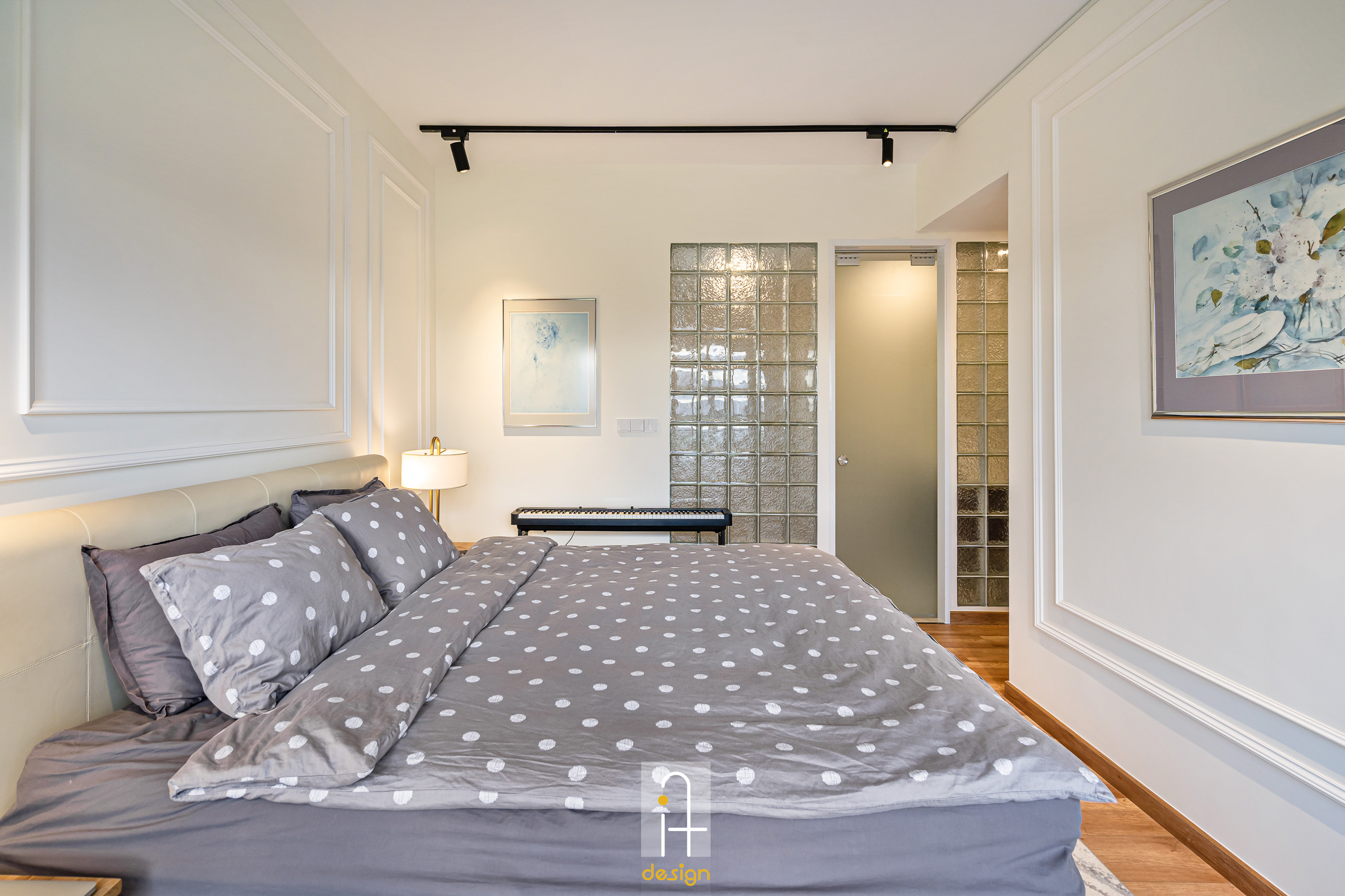 Hoàn thiện nội thất phòng ngủ master Căn hộ Palm Heights Quận 2 phong cách Hiện đại Modern
