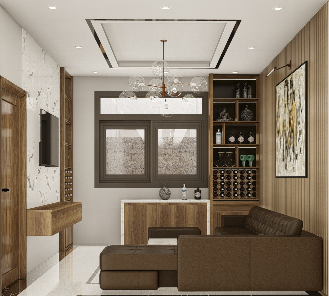 Thiết kế concept nội thất phòng giải trí Nhà phố khu Vinhomes Grand Park phong cách Hiện đại Modern