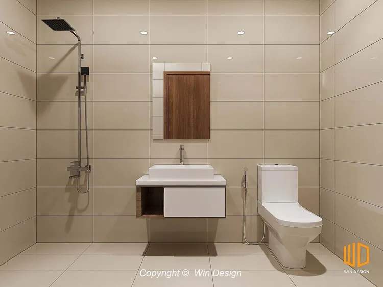 Concept nội thất phòng tắm, nhà vệ sinh Căn hộ Jamila Khang Điền phong cách Hiện đại Modern