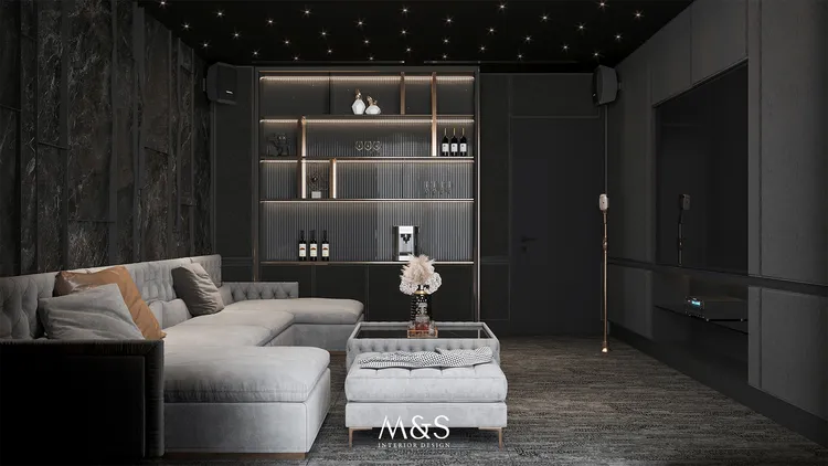 Concept nội thất phòng giải trí Lucasta Villa Quận 9 phong cách Hiện đại Modern