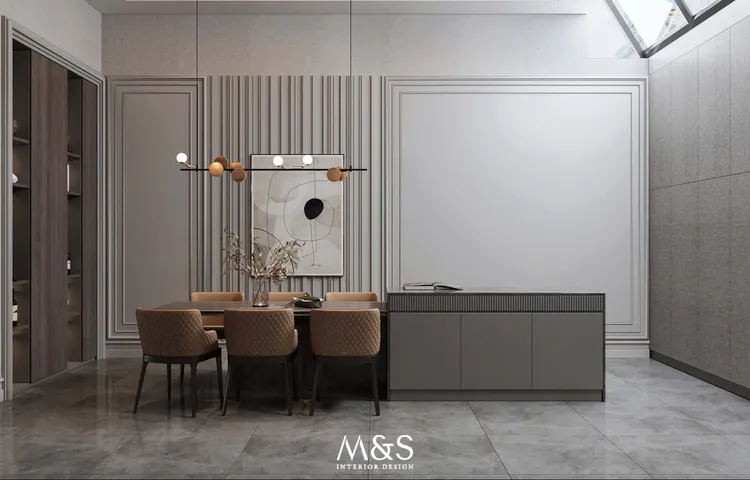 Concept nội thất phòng ăn, phòng bếp Nhà phố Biên Hòa Đồng Nai phong cách Hiện đại Modern