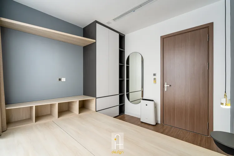 Hoàn thiện nội thất phòng ngủ Căn hộ Vinhomes Central Park phong cách Hiện đại Modern