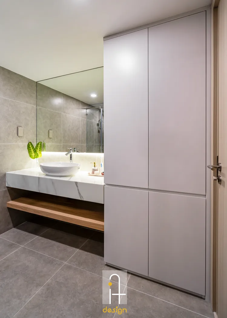 Hoàn thiện nội thất phòng tắm, nhà vệ sinh trong phòng ngủ Căn hộ Cantavil phong cách Hiện đại Modern