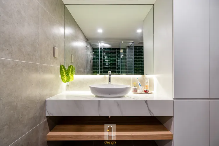 Hoàn thiện nội thất phòng tắm, nhà vệ sinh trong phòng ngủ Căn hộ Cantavil phong cách Hiện đại Modern