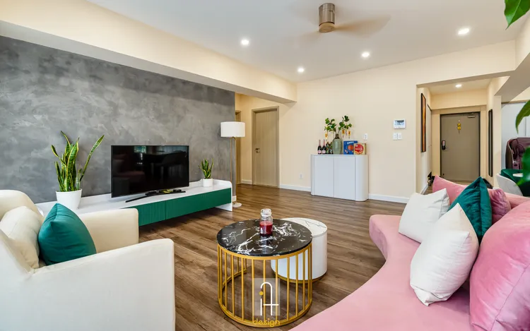 Hoàn thiện nội thất phòng khách Căn hộ Cantavil phong cách Hiện đại Modern
