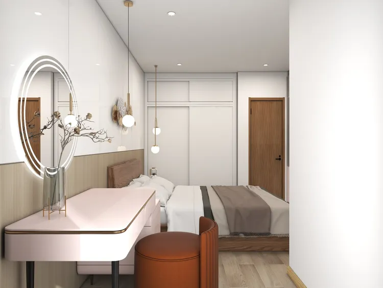 Concept nội thất phòng ngủ Căn hộ M-One Quận 7 phong cách Hiện đại Modern