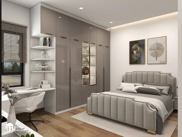 Concept nội thất phòng ngủ Nhà cấp 4 ở Trà Vinh phong cách Hiện đại Modern