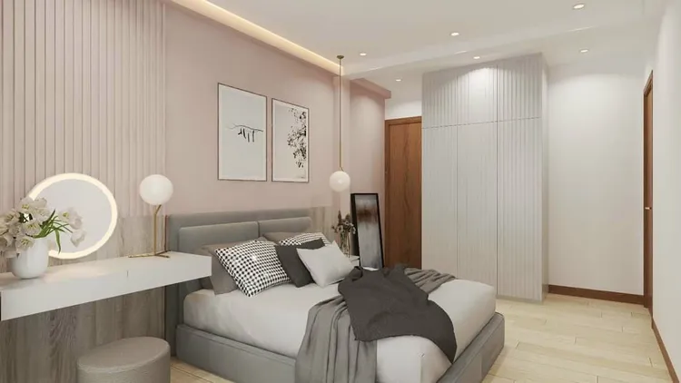 Concept nội thất phòng ngủ Nhà phố Tân Bình phong cách Hiện đại Modern