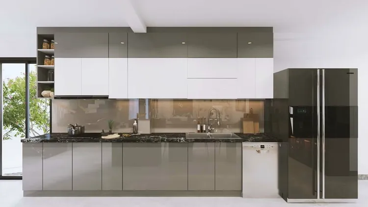 Concept nội thất phòng bếp Nhà phố Tân Bình phong cách Hiện đại Modern