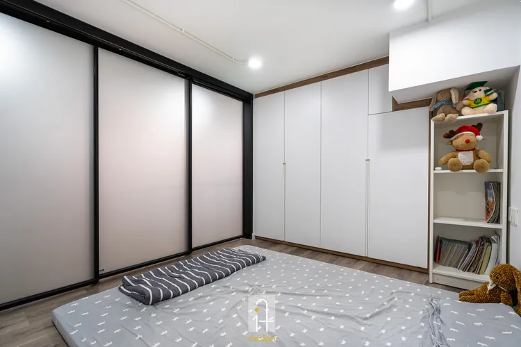 Hoàn thiện nội thất phòng ngủ Căn hộ chung cư Gia Hòa Quận 9 phong cách Hiện đại Modern