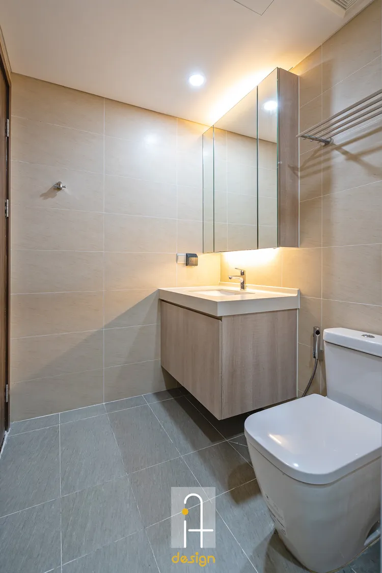 Hoàn thiện nội thất nhà vệ sinh Căn hộ chung cư Hado Centrosa Garden phong cách Hiện đại Modern