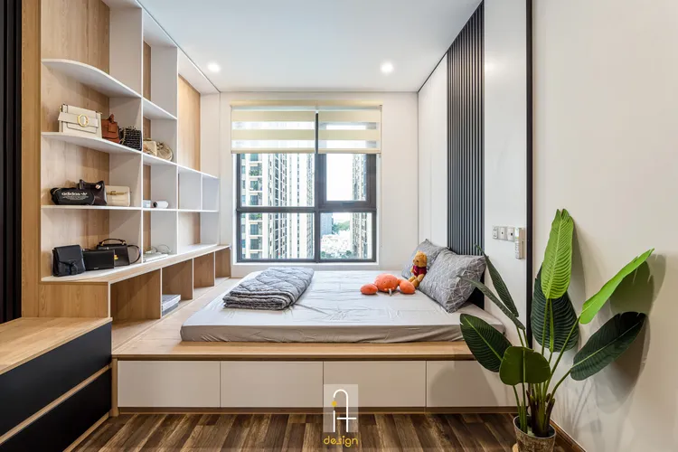 Hoàn thiện nội thất phòng ngủ Căn hộ chung cư Hado Centrosa Garden phong cách Hiện đại Modern