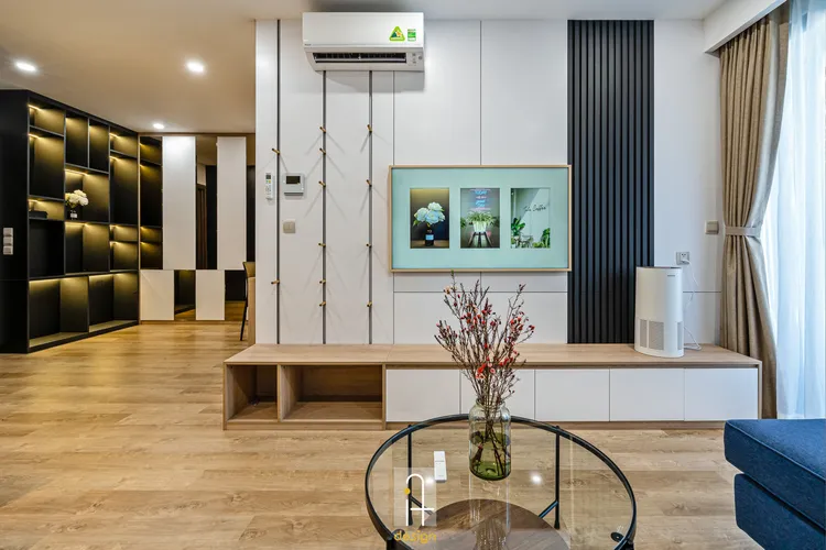 Hoàn thiện nội thất phòng khách Căn hộ chung cư Hado Centrosa Garden phong cách Hiện đại Modern