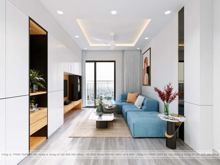 Concept nội thất phòng khách Căn hộ 65m2 HaDo Centrosa Garden phong cách Hiện đại Modern