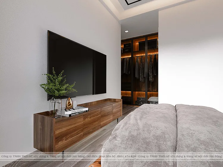 Concept nội thất phòng ngủ master Căn hộ Kingdom 101 phong cách Hiện đại Modern