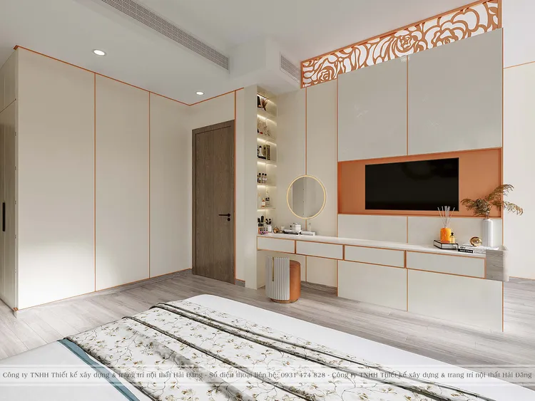 Concept nội thất phòng ngủ master Căn hộ The Marq Quận 1 phong cách Hiện đại Modern