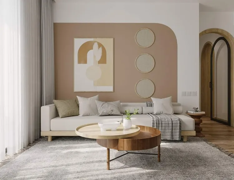 Concept nội thất phòng khách Căn hộ Akari City phong cách Japanese