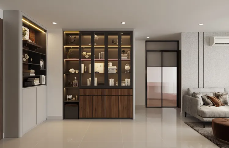 Concept nội thất phòng ăn Căn hộ 85m2 Vinhomes Grand Park phong cách Hiện đại Modern