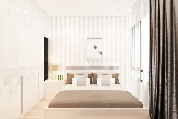 Concept nội thất phòng ngủ Nhà phố 4 tầng phong cách Bắc Âu Scandinavian
