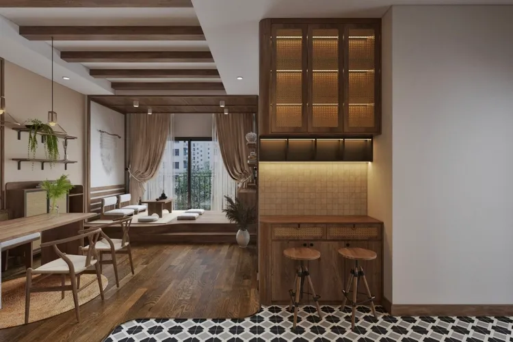 Concept nội thất nhà bếp Căn hộ phong cách Japanese